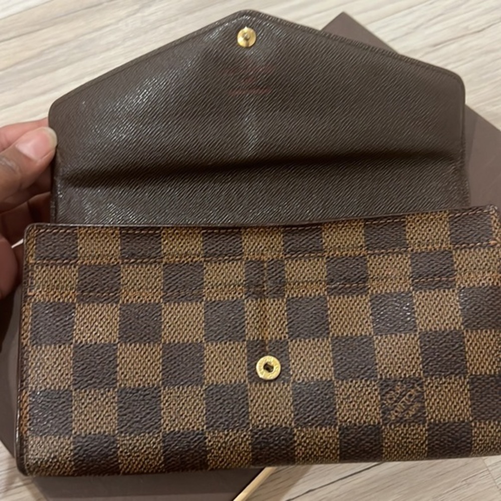 Louis Vuitton Damier Ebene vintage wallet‎ - Picture 4 of 11